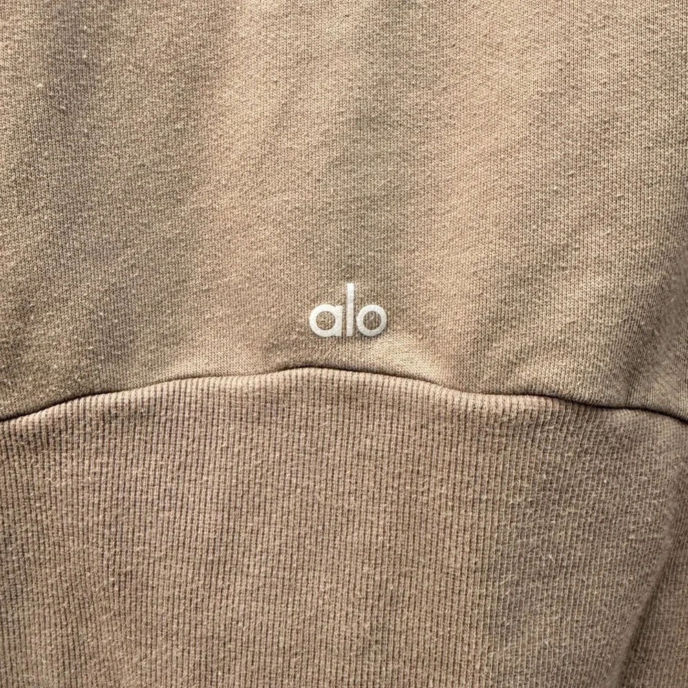 ALO Yoga Women’s Hooded Pullover - Taupe Brown - Small - Picture 4 of 5